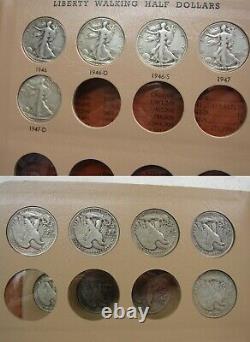 1916-1947 Walking Liberty Silver Half Dollar Complete Set KEY 1921-D etc. DANSCO