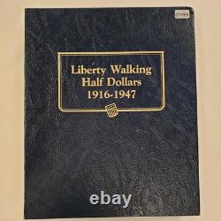 1916-1947 Walking Liberty Silver Half Dollars Whitman Album SKU-Q1044