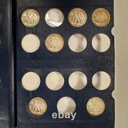 1916-1947 Walking Liberty Silver Half Dollars Whitman Album SKU-Q1044