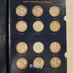 1916-1947 Walking Liberty Silver Half Dollars Whitman Album SKU-Q1044