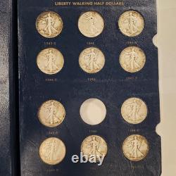 1916-1947 Walking Liberty Silver Half Dollars Whitman Album SKU-Q1044