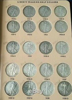 1916 -1947d Silver Liberty Walking Half Dollar Set Complete In 7160 Dansco Album