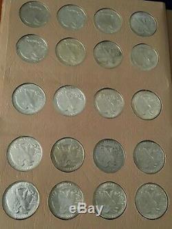 1916 -1947d Silver Liberty Walking Half Dollar Set Complete In 7160 Dansco Album