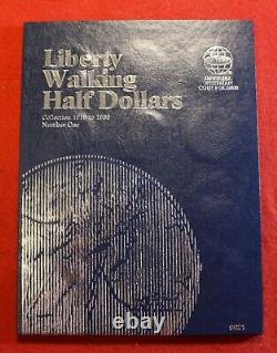 1916-36 Walking Liberty Half Dollars New Whitman Complete Folder Album Wl29