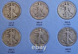 1916-36 Walking Liberty Half Dollars New Whitman Complete Folder Album Wl29