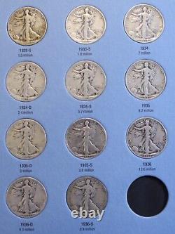 1916-36 Walking Liberty Half Dollars New Whitman Complete Folder Album Wl29