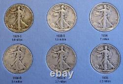 1916-36 Walking Liberty Half Dollars New Whitman Complete Folder Album Wl29