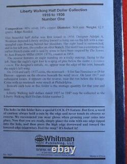 1916-36 Walking Liberty Half Dollars New Whitman Complete Folder Album Wl29