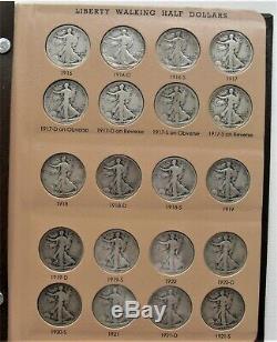 1916-47 Complete Silver Walking Liberty Half Dollar Set(65 Coins)
