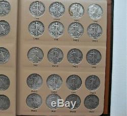 1916-47 Complete Silver Walking Liberty Half Dollar Set(65 Coins)