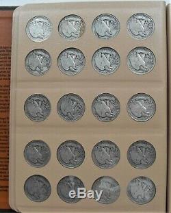 1916-47 Complete Silver Walking Liberty Half Dollar Set(65 Coins)