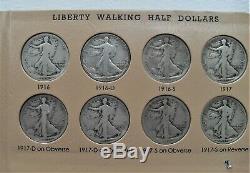 1916-47 Complete Silver Walking Liberty Half Dollar Set(65 Coins)