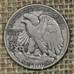 1916-D 50C VF+ Walking Liberty Half Dollar