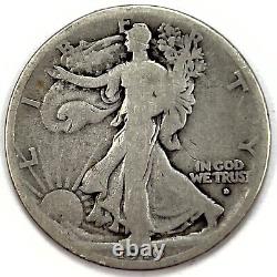 1916-D (G/VG) Walking Liberty SILVER Half Dollar 50C KEY DATE DENVER MINT