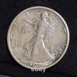 1916-D Liberty Walking Half Dollar AU/Ch AU Details (#34561)