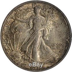 1916-D US Walking Liberty Silver Half Dollar 50C PCGS MS64