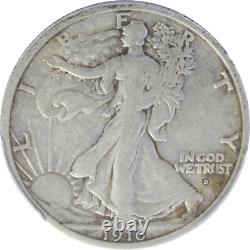 1916-D VF30 Walking Liberty Half Dollar, PCGS 25172063