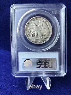 1916-D WALKING LIBERTY HALF DOLLAR 50c Semi-Key PCGS/CAC XF45 CHOICE XF