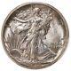 1916-d Walking Liberty 50c Pcgs Certified Ms65 Denver Mint Silver Half Dollar