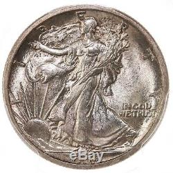 1916-D Walking Liberty 50C PCGS Certified MS65 Denver Mint Silver Half Dollar