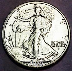 1916 D Walking Liberty 50 Cent Piece! Absolute Screamer! Superb Gem! Wow! #1956