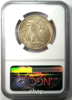 1916-D Walking Liberty Half Dollar 50C Coin Certified NGC AU58 Rare Date