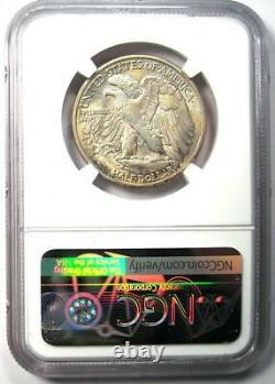 1916-D Walking Liberty Half Dollar 50C Coin Certified NGC MS61 (BU UNC)