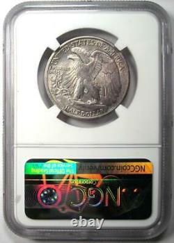 1916-D Walking Liberty Half Dollar 50C Coin NGC Uncirculated Details (UNC MS)