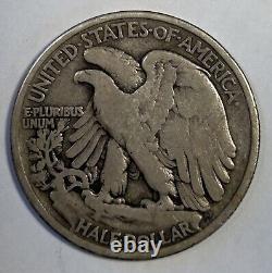 1916-D Walking Liberty Half Dollar 50c Coin