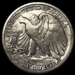 1916 D Walking Liberty Half Dollar J1202