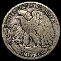 1916 D Walking Liberty Half Dollar J9044