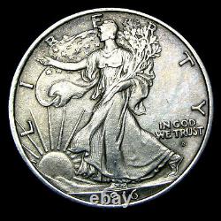 1916-D Walking Liberty Half Dollar Silver - Gem BU Rare Coin - #WW019