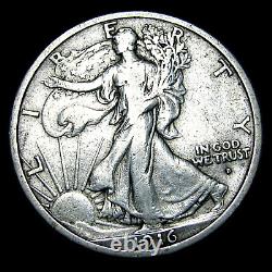 1916-D Walking Liberty Half Dollar Silver - Nice Condition Coin - #713W