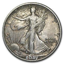1916-D Walking Liberty Half Dollar XF
