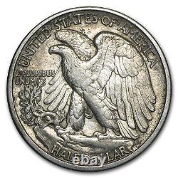1916-D Walking Liberty Half Dollar XF