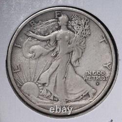 1916-D Walking Liberty Silver Half Dollar CHOICE AU E108 DCFN