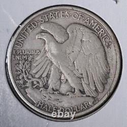 1916-D Walking Liberty Silver Half Dollar CHOICE AU E108 DCFN