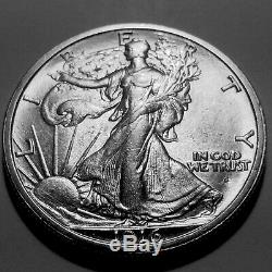1916-D Walking Liberty Silver Half Dollar Ch/Gem BU #2