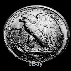 1916-D Walking Liberty Silver Half Dollar Ch/Gem BU #2