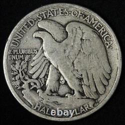 1916-D Walking Liberty Silver Half Dollar FINE E286 QFA