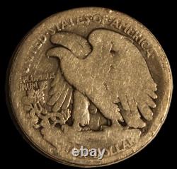 1916-D Walking Liberty Silver Half Dollar Fine SUP194