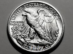 1916-D Walking Liberty Silver Half Dollar Gem BU #4