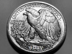 1916-D Walking Liberty Silver Half Dollar Superb Gem BU