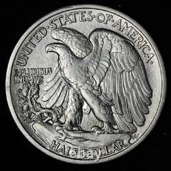 1916-D Walking Liberty Silver Half Dollar UNC UNCIRCULATED MS E319 UJEMS