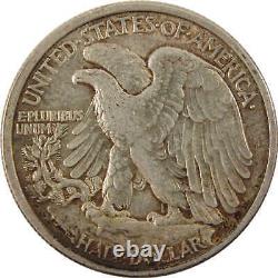 1916 Liberty Walking Half Dollar About Unc 90% Silver SKUI8038