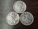 1916 P D S Obverse Mintmark Mint Mark 90% Silver Walking Liberty Half Dollar Lot