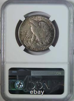 1916 P Walking Liberty Half Dollar Coin NGC Graded AU58 Almost Uncirculated