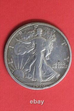 1916 P Walking Liberty Half Dollar Exact Coin Shown Combined Shipping OCE 32