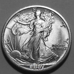 1916-P Walking Liberty Silver Half Dollar Gem BU #1