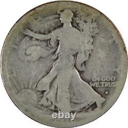 1916 S Liberty Walking Half Dollar AG About Good Silver 50c SKUI4954